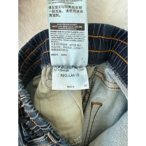 Levis Boys Denizen Jeans Size 10 Pull On Elastic Waist Sweatpant Jean Drawstring - Picture 4 of 6